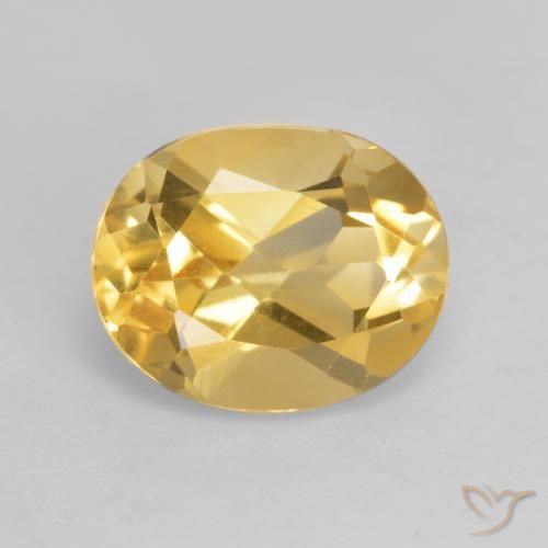 3.21ct Natürlicher Mittleres Gold Citrin, Oval, VVS-VS
