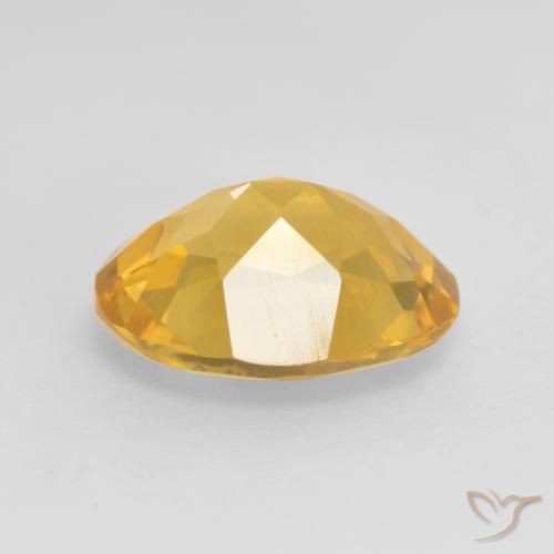9,17 ctw natürlicher Mittel-Dunkelgold Citrin, Oval, VS