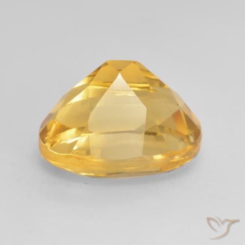 9,17 ctw natürlicher Tiefes Goldorange Citrin, Oval, VS