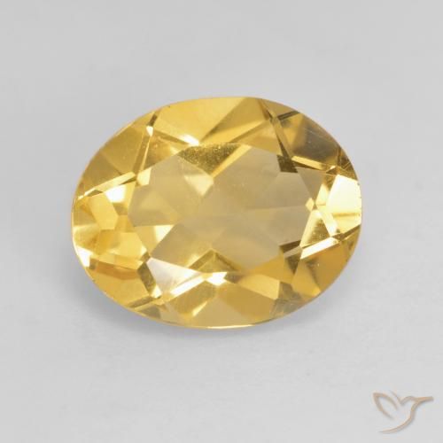 2.90ct Natürlicher Tiefes Goldorange Citrin, Oval, VS
