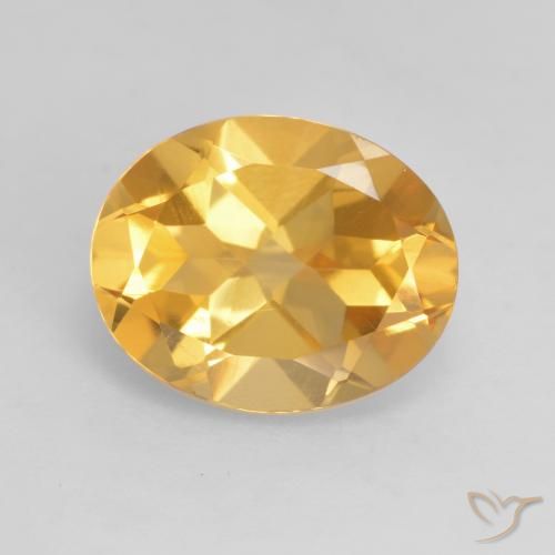 3.17ct Natürlicher Helles Gold Citrin, Oval, VVS-VS