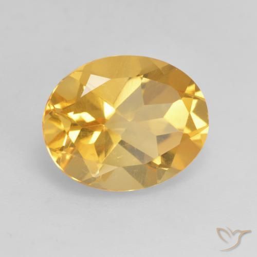 9,17 ctw natürlicher Helles Gold Citrin, Oval, VVS-VS