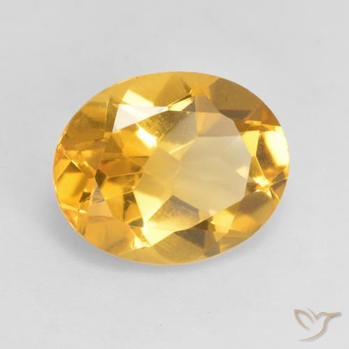 9,17 ctw natürlicher Mittelgold Citrin, Oval, VVS-VS