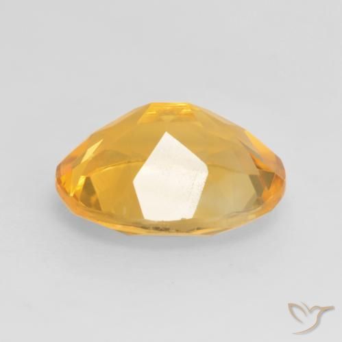9,17 ctw natürlicher Mittelgold Citrin, Oval, VVS-VS