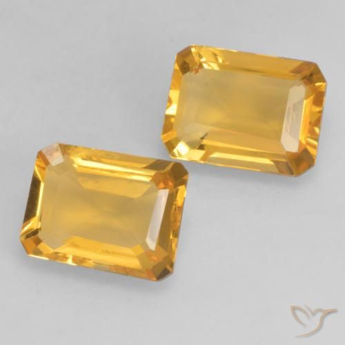 2.66 ct natürliche Helles Gold Citrin-Edelsteine, Oktagonschliff, VVS-VS