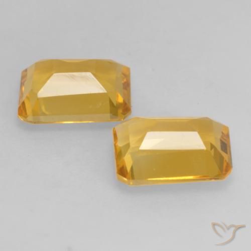 2.66 ct natürliche Helles Gold Citrin-Edelsteine, Oktagonschliff, VVS-VS