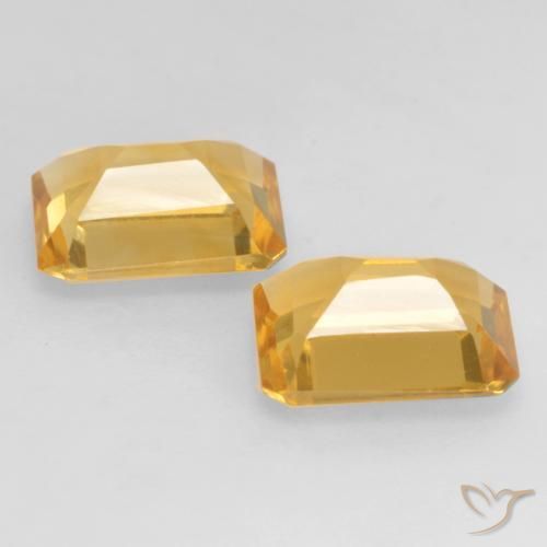 2.67 ct natürliche Tiefes Gold Citrin-Edelsteine, Oktagonschliff, VVS-VS