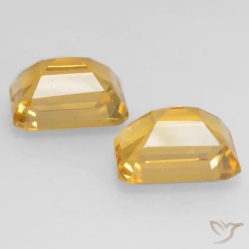 3.43 ct natürliche Golden Citrin-Edelsteine, Oktagonschliff, VVS-VS
