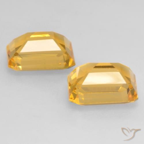 3.21 ct natürliche Helles Gold Citrin-Edelsteine, Oktagonschliff, VVS-VS