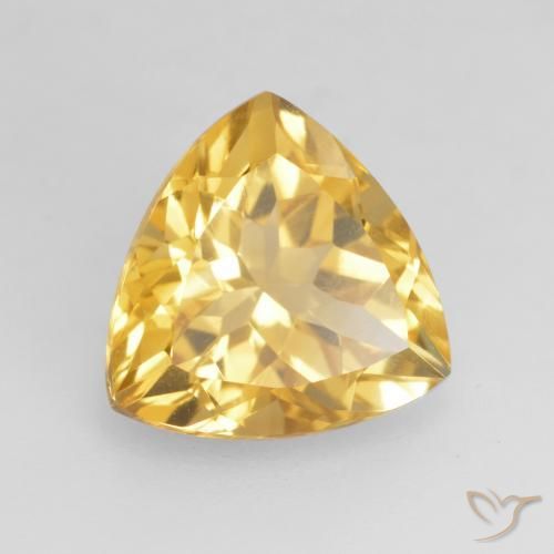 9,17 ctw natürlicher Mittelgold Citrin, Trillion, VVS-VS
