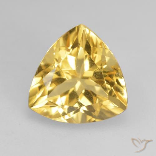 2.31ct Natürlicher gold-orange Citrin, Trillion, VVS-VS