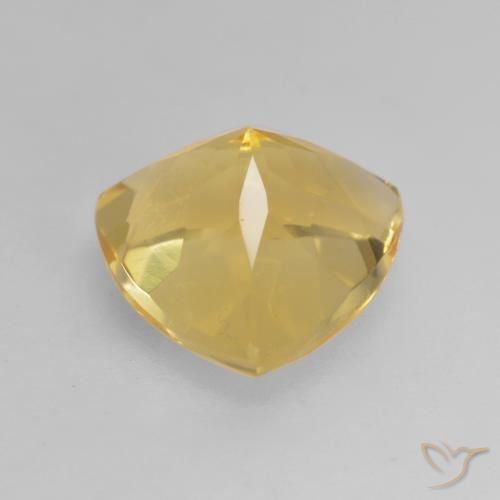 9,17 ctw natürlicher gold-orange Citrin, Trillion, VVS-VS