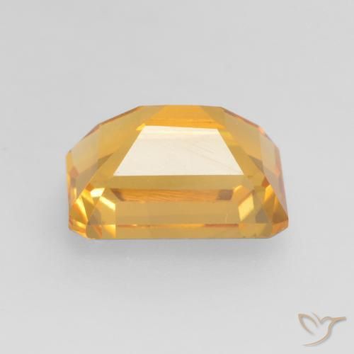 9,17 ctw natürlicher Mittel-Helles Orange-Gold Citrin, Oktagonschliff, VVS-VS