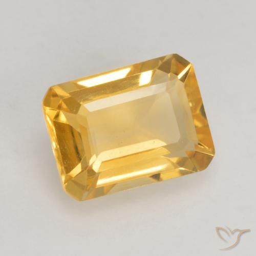 9,17 ctw natürlicher Helles Gold Citrin, Oktagonschliff, VVS-VS
