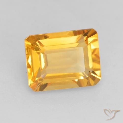 9,17 ctw natürlicher Helles Gold Citrin, Oktagonschliff, VVS-VS