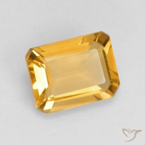 9,17 ctw natürlicher Helles Gold Citrin, Oktagonschliff, VVS-VS