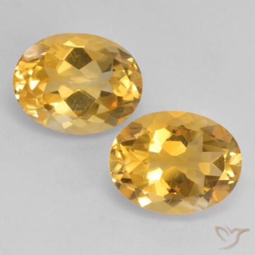 3.54ctw Natürlicher Golden Citrin, Oval, VVS-VS