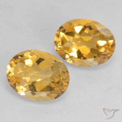 3.54 ct natürliche Golden Citrin-Edelsteine, Oval, VVS-VS