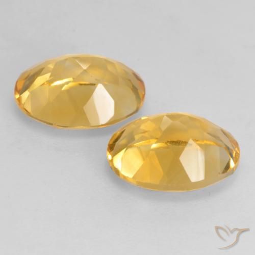 3.54 ct natürliche Golden Citrin-Edelsteine, Oval, VVS-VS