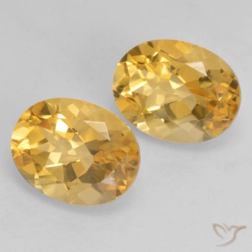 3.55 ct natürliche Mittelgold Citrin-Edelsteine, Oval, VVS-VS