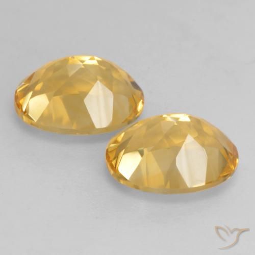 3.55 ct natürliche Mittelgold Citrin-Edelsteine, Oval, VVS-VS
