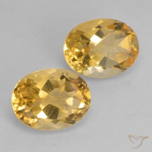 3.67 ct natürliche Tiefes Goldorange Citrin-Edelsteine, Oval, VVS-VS