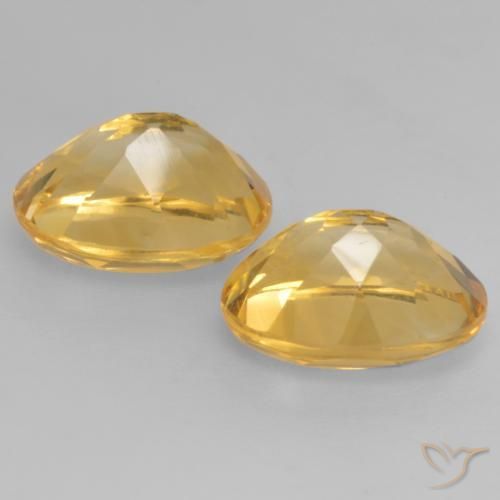 3.67 ct natürliche Tiefes Goldorange Citrin-Edelsteine, Oval, VVS-VS