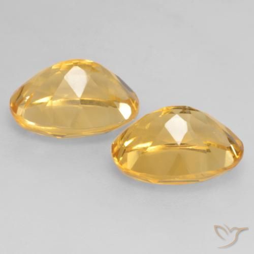 3.45 ct natürliche gold-orange Citrin-Edelsteine, Oval, VVS-VS