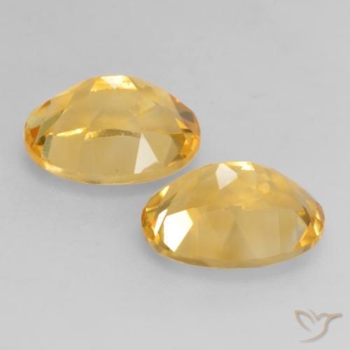 3.52 ct natürliche gold-orange Citrin-Edelsteine, Oval, VVS-VS