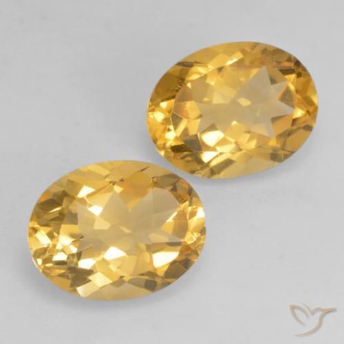 3.37 ct natürliche Mittelgold Citrin-Edelsteine, Oval, VVS-VS