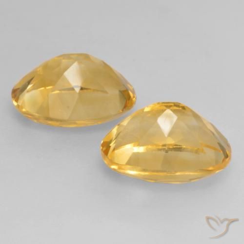 3.51 ct natürliche gold-orange Citrin-Edelsteine, Oval, VVS-VS