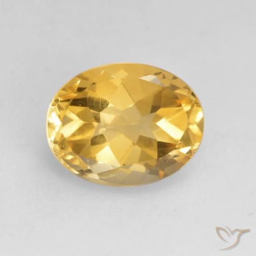 1.83ct Natürlicher Mittelgold Citrin, Oval, VVS-VS
