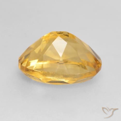 9,17 ctw natürlicher Mittel-Dunkelgold Citrin, Oval, VVS-VS