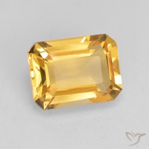 9,17 ctw natürlicher Helles Gold Citrin, Oktagonschliff, VVS-VS
