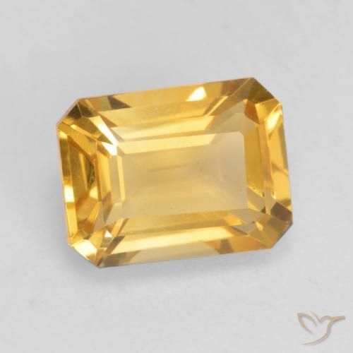 9,17 ctw natürlicher Helles Gold Citrin, Oktagonschliff, VVS-VS