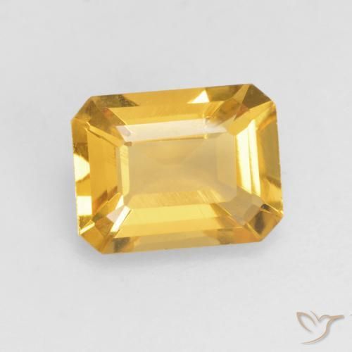 9,17 ctw natürlicher Helles Gold Citrin, Oktagonschliff, VVS-VS