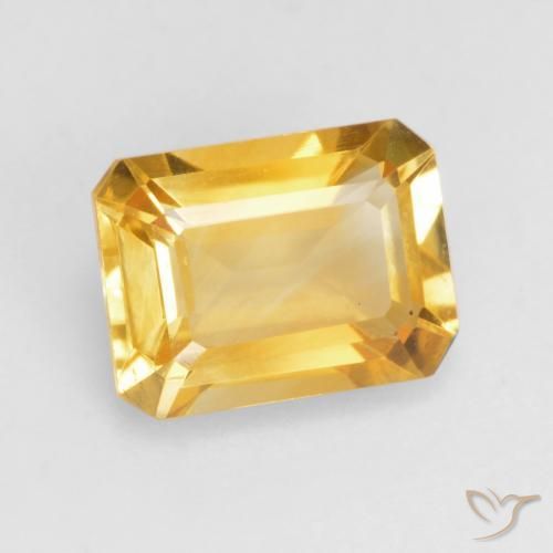 9,17 ctw natürlicher Mittleres Gold Citrin, Oktagonschliff, VVS-VS