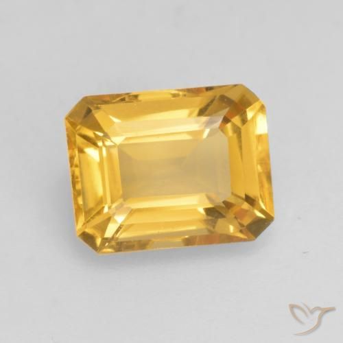 9,17 ctw natürlicher Helles Gold Citrin, Oktagonschliff, VVS-VS