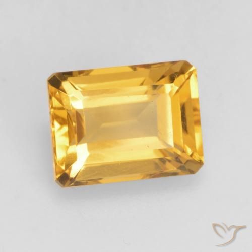 9,17 ctw natürlicher Tiefes Gold Citrin, Oktagonschliff, VVS-VS