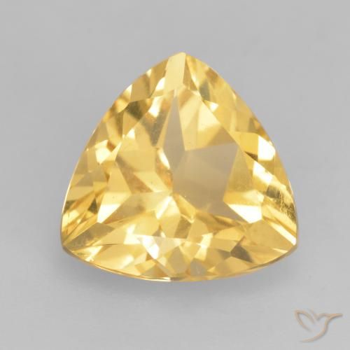 2.34ct Natürlicher Mittleres Gold Citrin, Trillion, VVS-VS