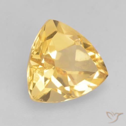 9,17 ctw natürlicher Mittleres Gold Citrin, Trillion, VVS-VS