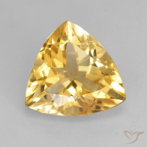1.98ct Natürlicher gold-orange Citrin, Trillion, VVS-VS
