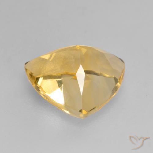 9,17 ctw natürlicher gold-orange Citrin, Trillion, VVS-VS
