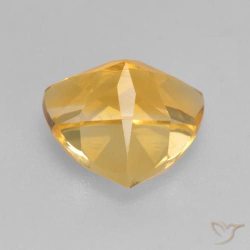 9,17 ctw natürlicher gold-orange Citrin, Trillion, VS