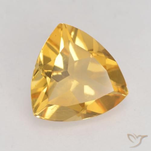 9,17 ctw natürlicher Mittel-Dunkelgold Citrin, Trillion, VVS-VS
