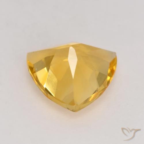 9,17 ctw natürlicher Mittel-Dunkelgold Citrin, Trillion, VVS-VS