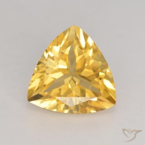 2.11ct Natürlicher Mittleres Gold Citrin, Trillion, VVS-VS