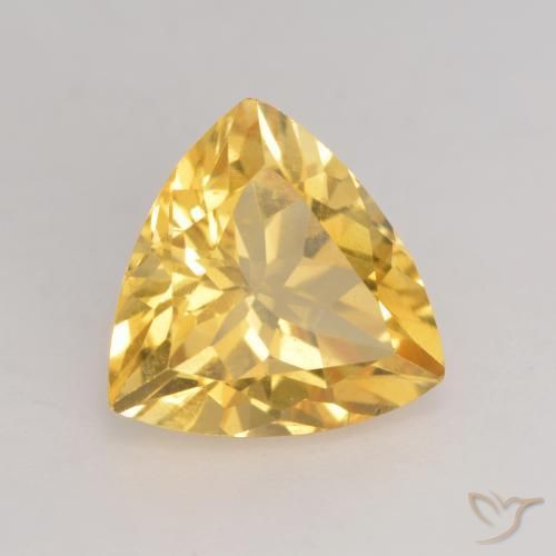 9,17 ctw natürlicher Mittleres Gold Citrin, Trillion, VVS-VS