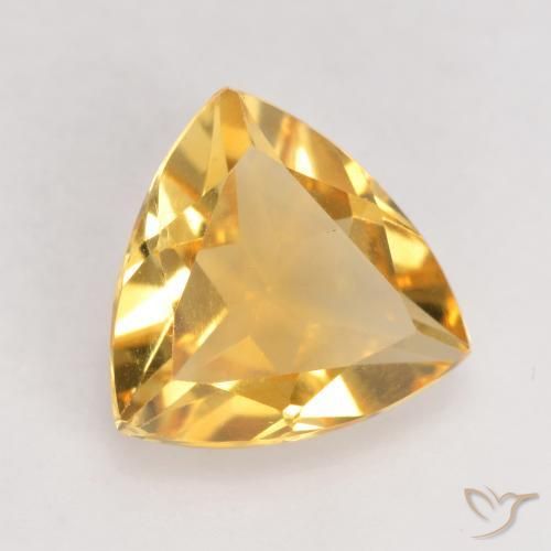 9,17 ctw natürlicher Helles Gold Citrin, Trillion, VVS-VS