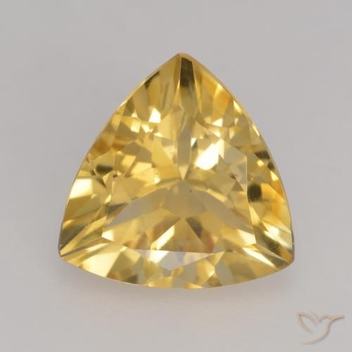 2.15ct Natürlicher Mittleres Gold Citrin, Trillion, VVS-VS
